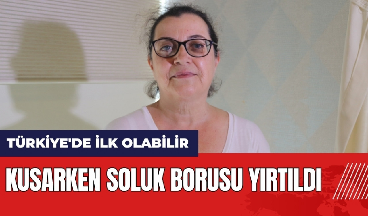 Kusarken soluk borusu yırtıldı!