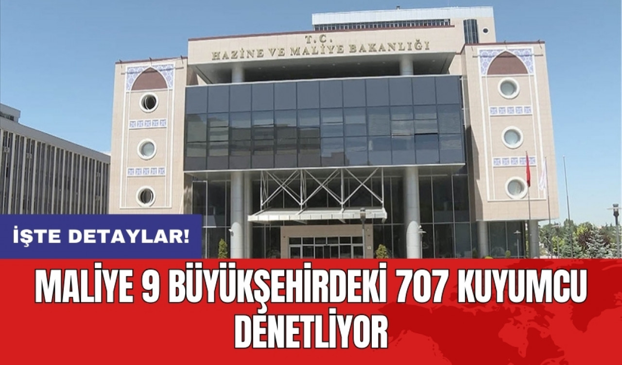 Maliye 9 büyükşehirdeki 707 kuyumcu denetliyor