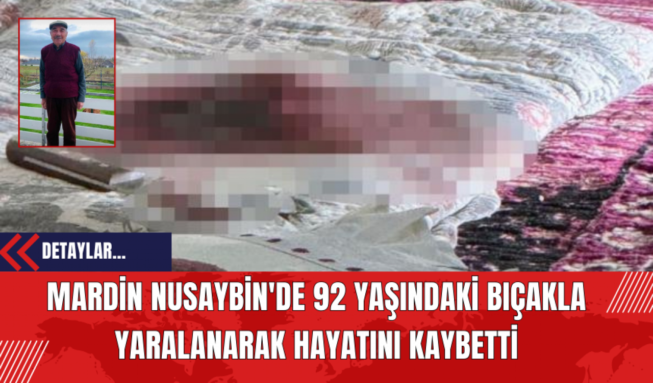 Mardin Nusaybin'de 92 Yaşındaki Bıçakla Yaralanarak Hayatını Kaybetti