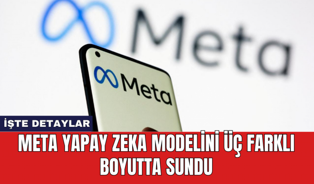 Meta yapay zeka modelini üç farklı boyutta sundu