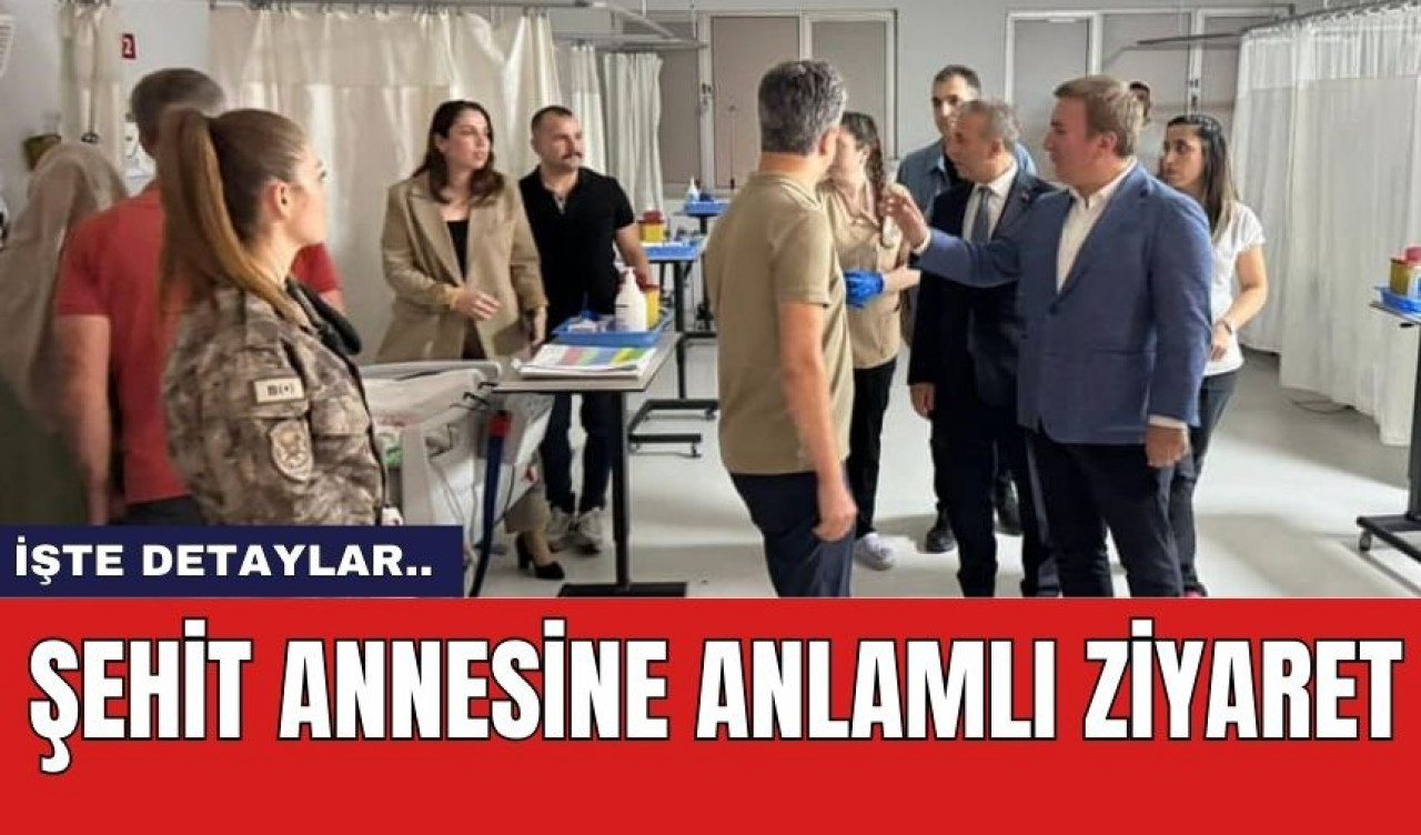 Şehit Annesine Anlamlı Ziyaret