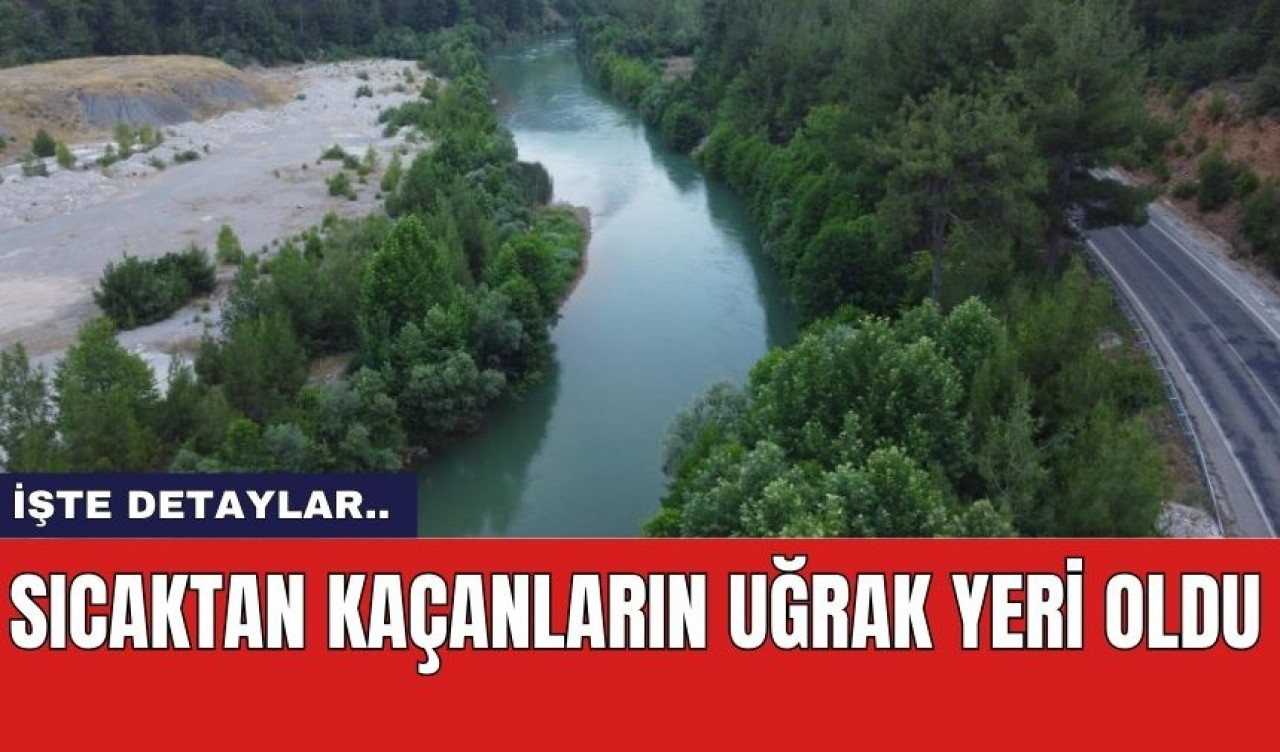 Sıcaktan kaçanların uğrak yeri oldu