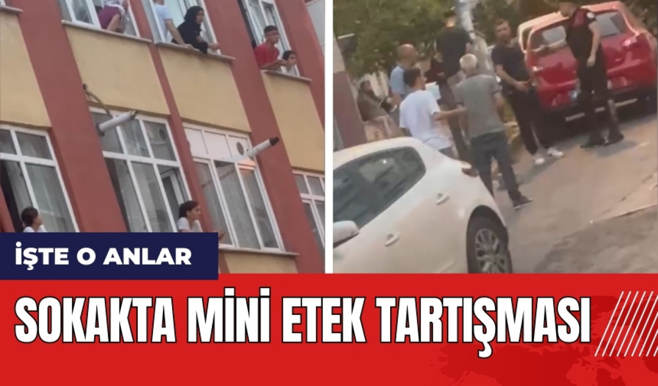 Sokakta mini etek tartışması