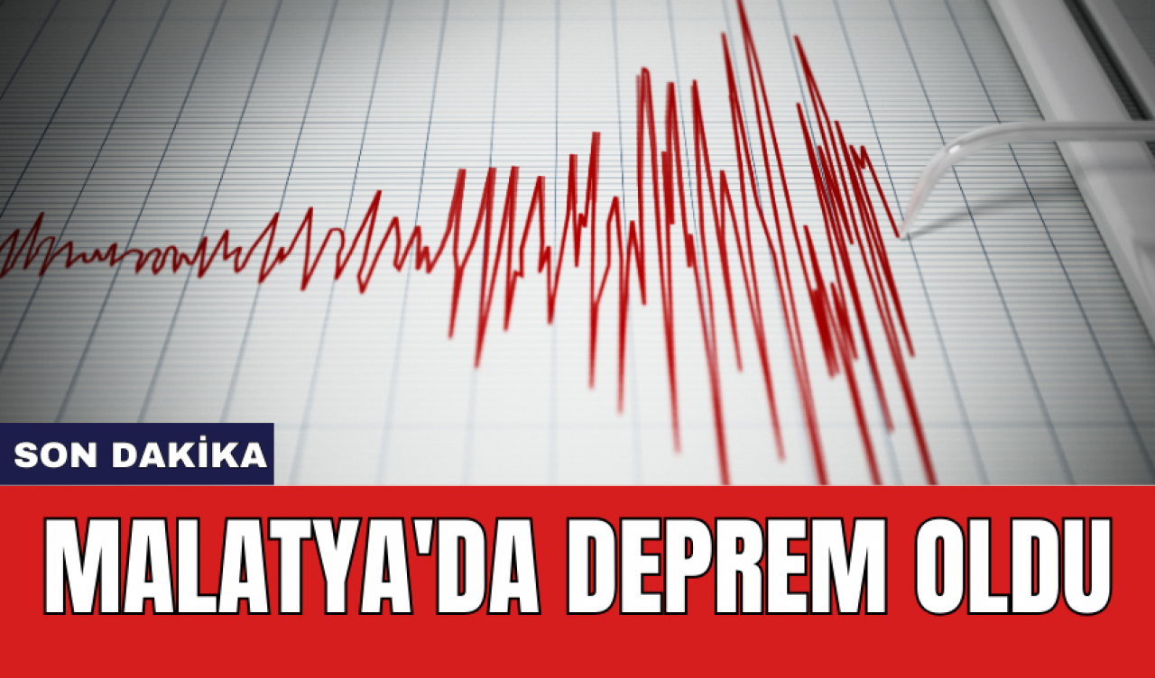 Son Dakika: Malatya'da deprem oldu