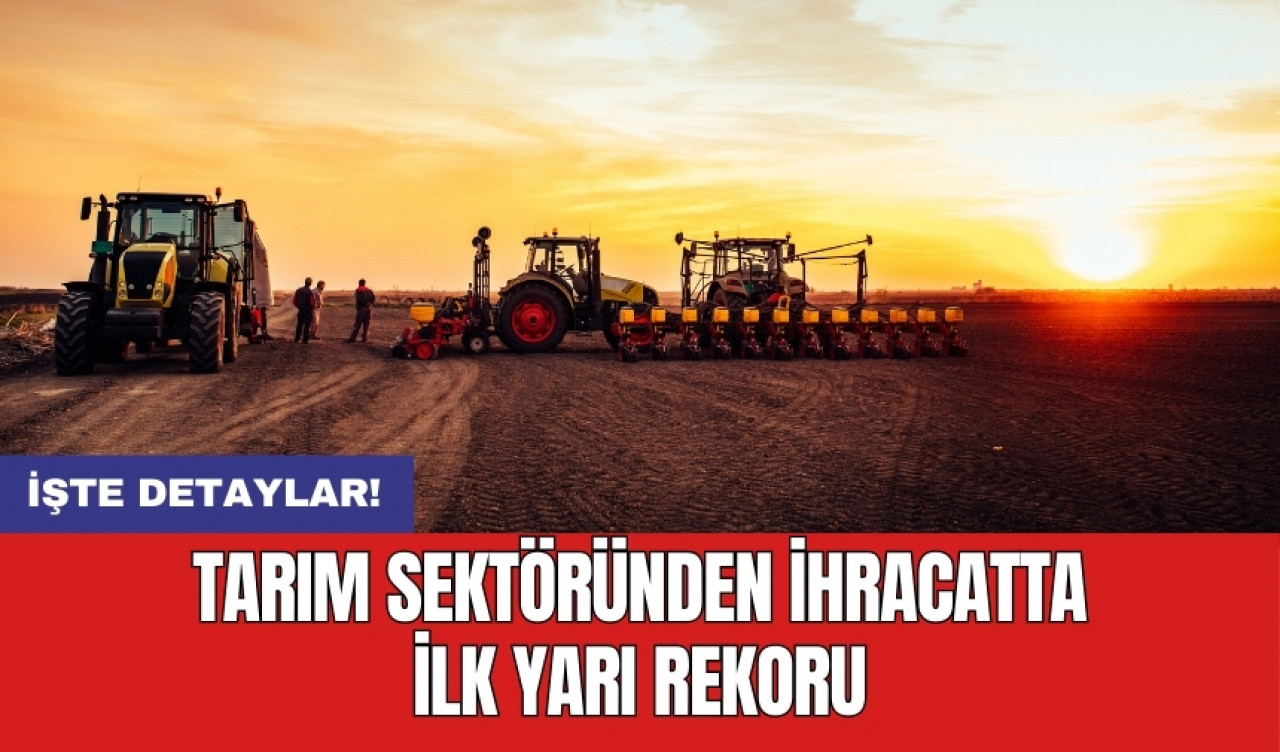 Tarım sektöründen ihracatta ilk yarı rekoru