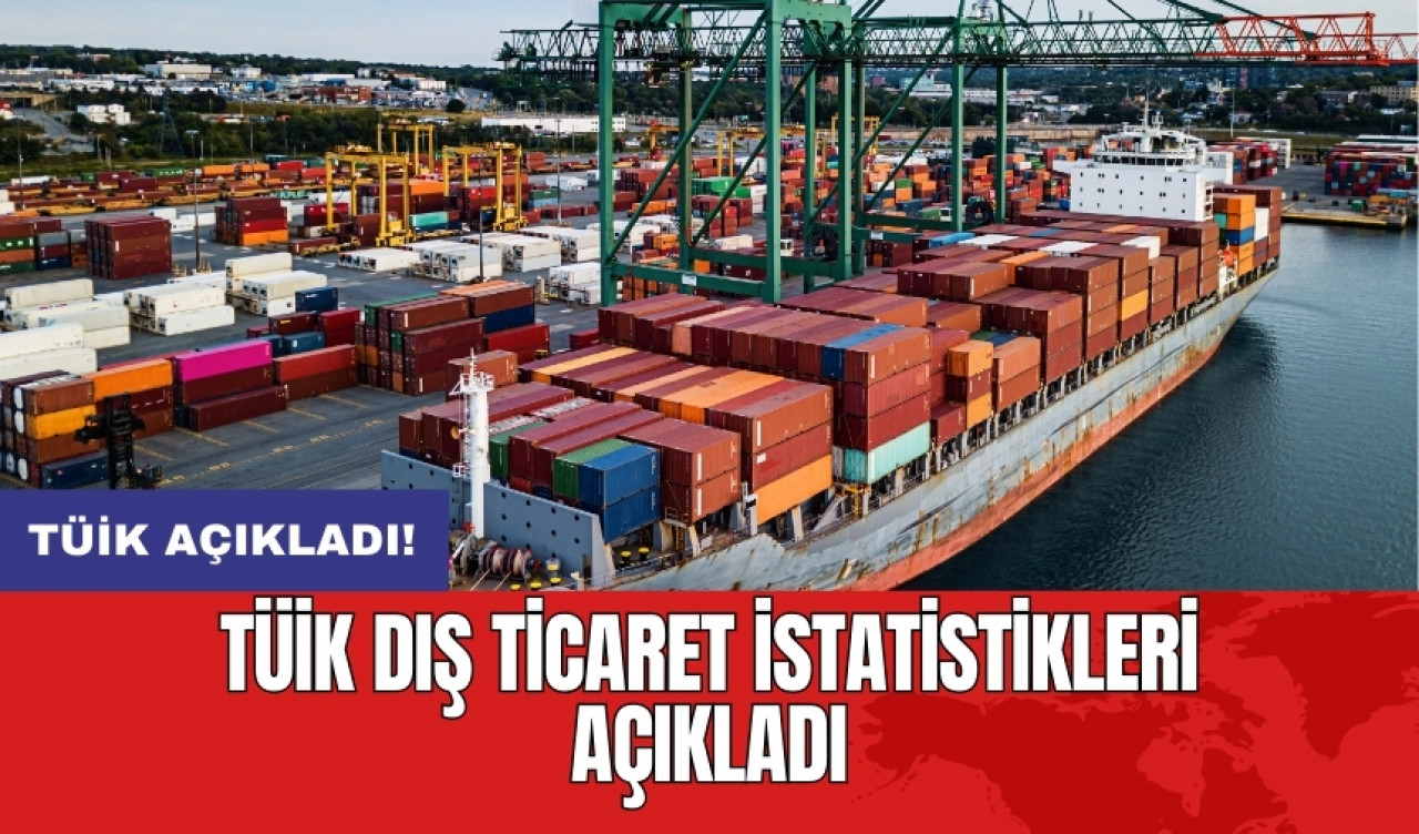 TÜİK dış ticaret istatistikleri açıkladı