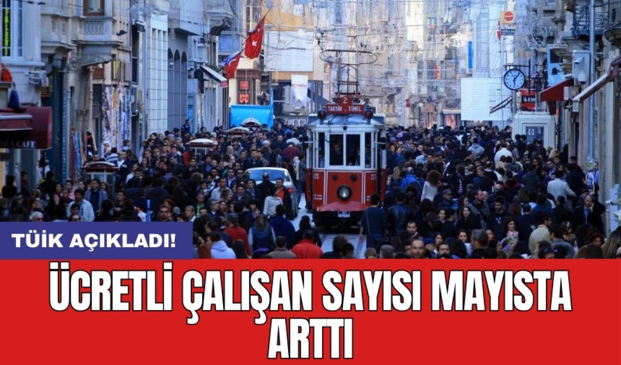 Ücretli çalışan sayısı mayısta arttı