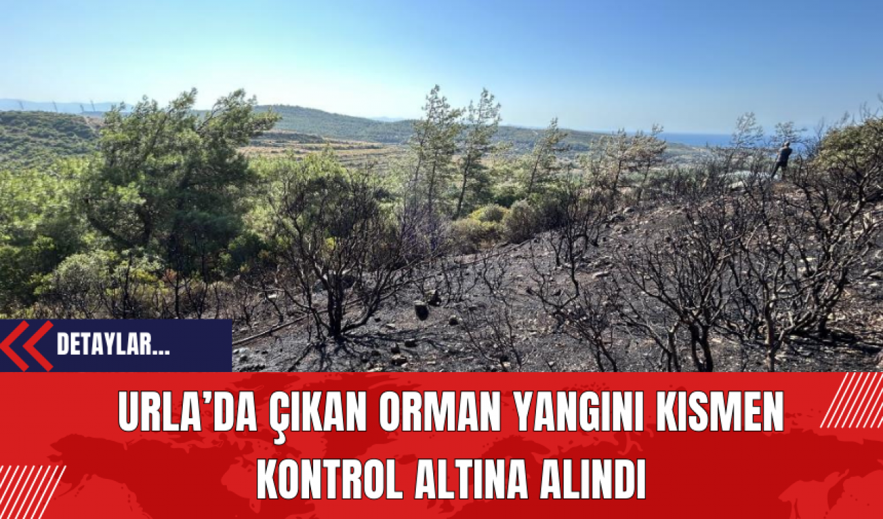 Urla’da Çıkan Orman Yangını Kısmen Kontrol Altına Alındı