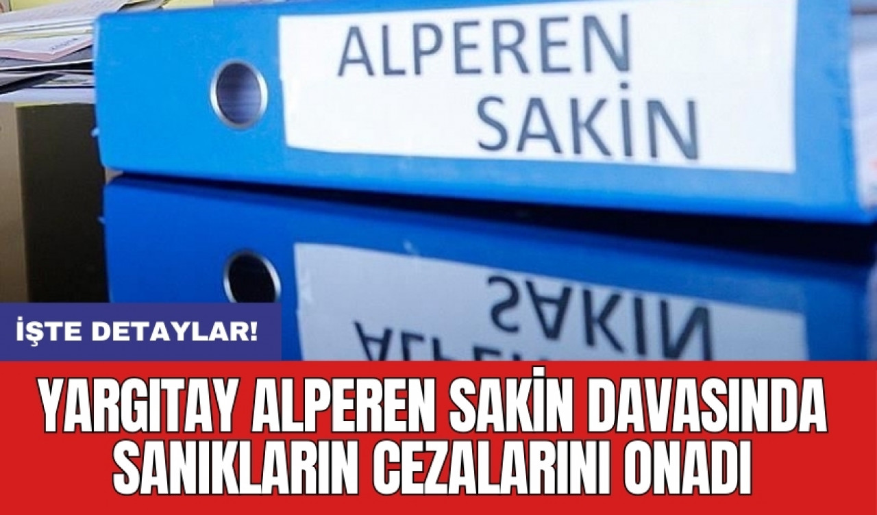 Yargıtay Alperen Sakin davasında sanıkların cezalarını onadı