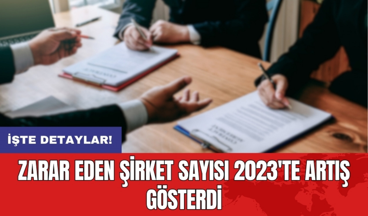 Zarar eden şirket sayısı 2023'te artış gösterdi