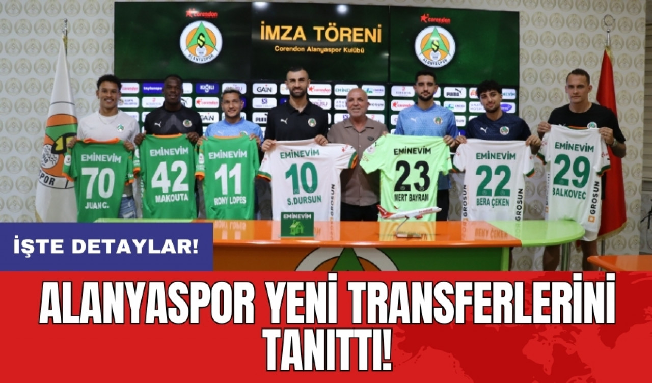 Alanyaspor yeni transferlerini tanıttı!