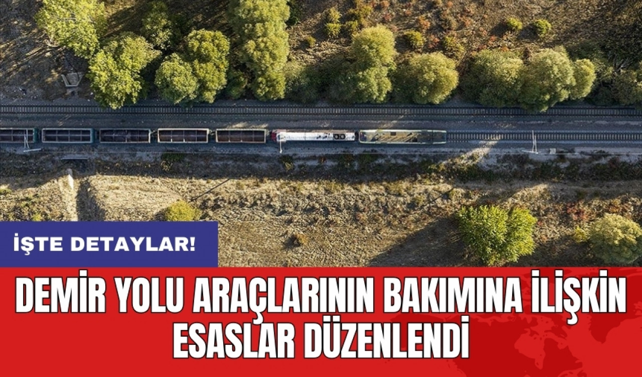 Demir yolu araçlarının bakımına ilişkin esaslar düzenlendi