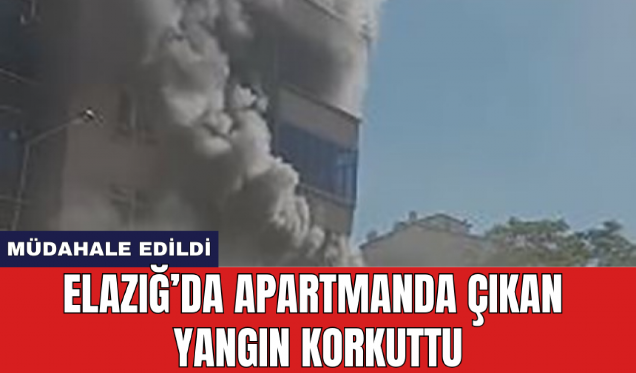 Elazığ’da apartmanda çıkan yangın korkuttu