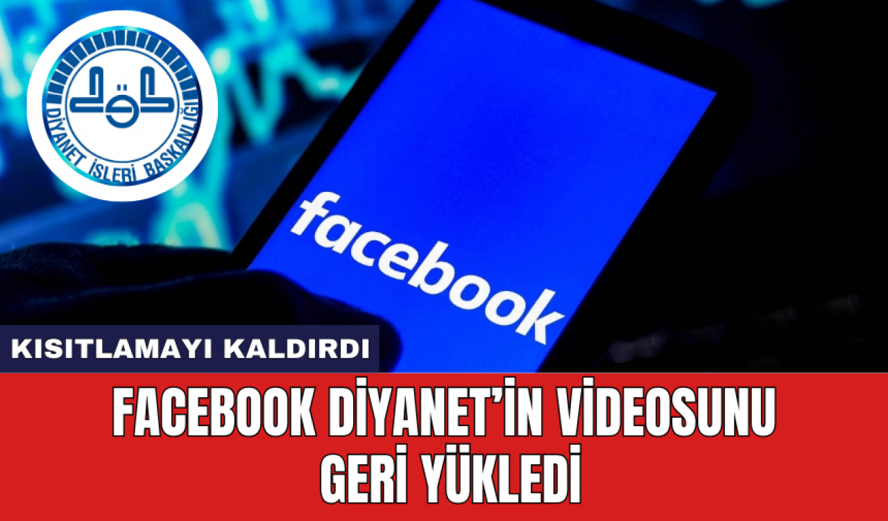 Facebook Diyanet’in videosunu geri yükledi