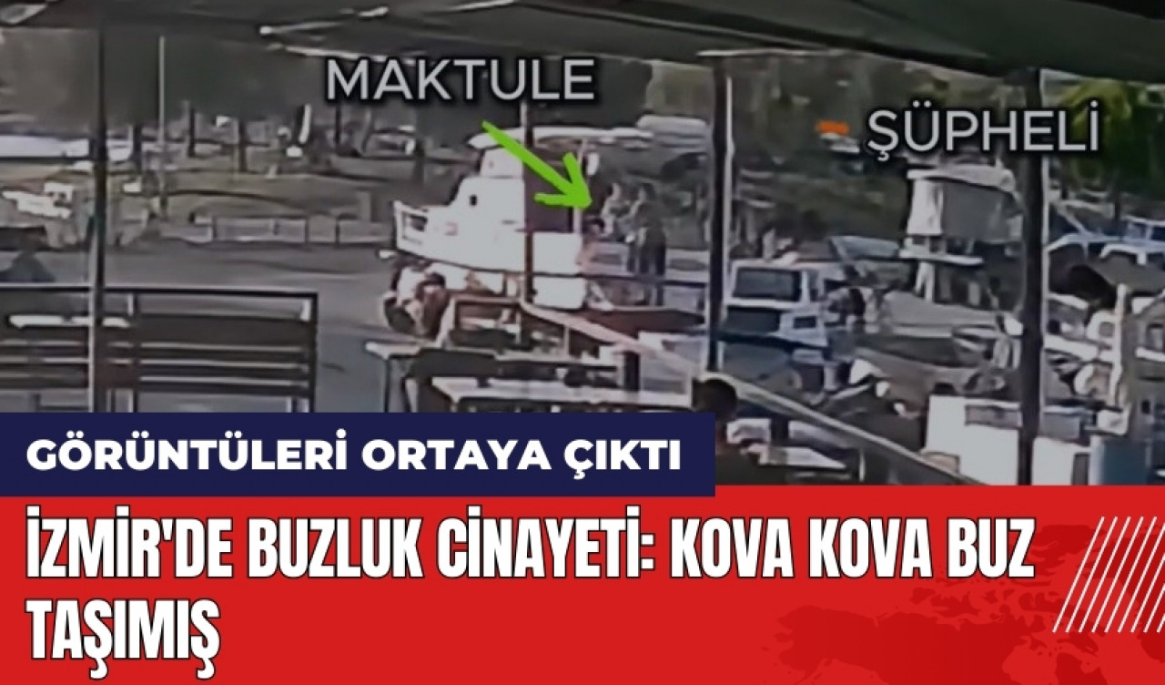 İzmir'de buzluk cin*yeti: Kova kova buz taşımış