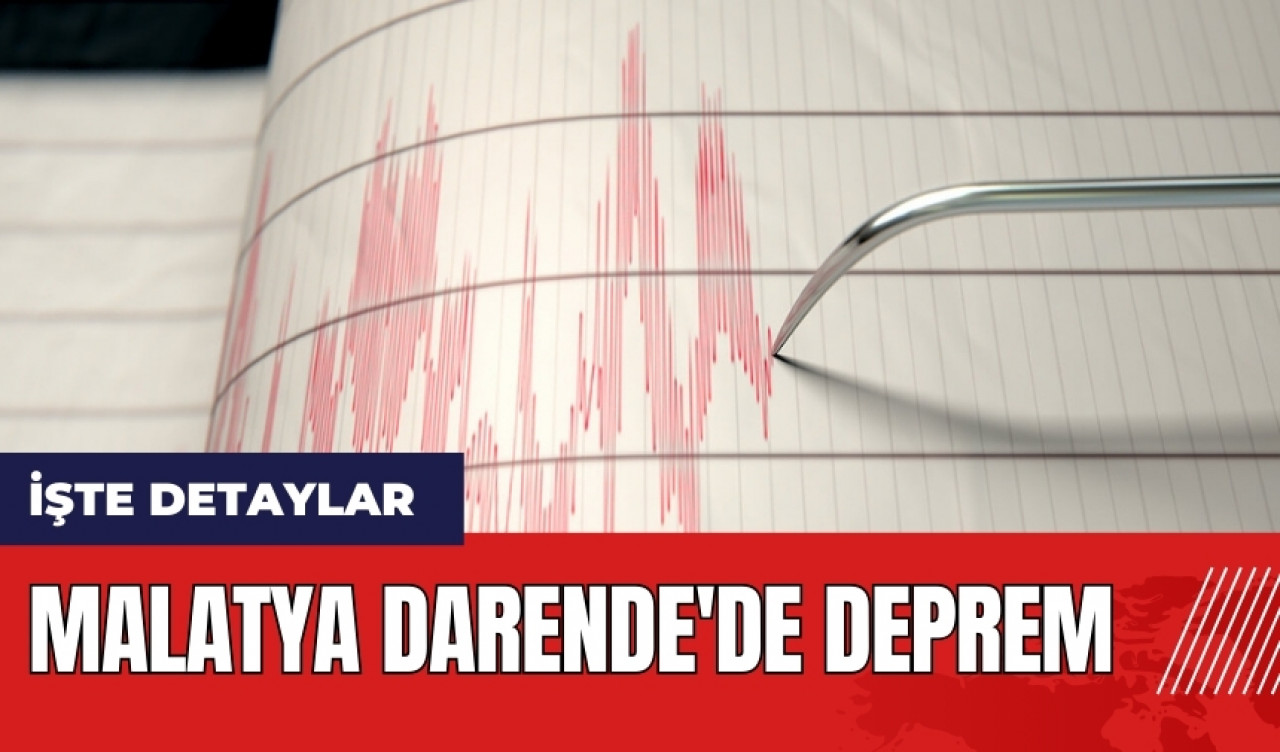 Malatya Darende'de deprem