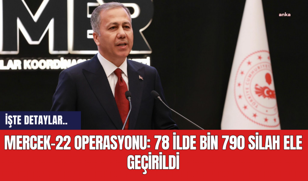 Mercek-22 Operasyonu: 78 İlde Bin 790 Silah Ele Geçirildi