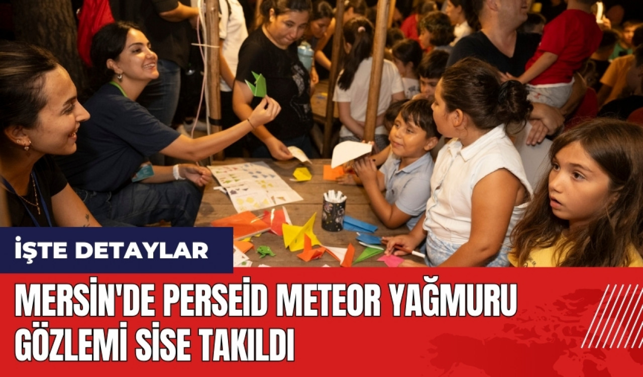 Mersin'de Perseid meteor yağmuru gözlemi sise takıldı