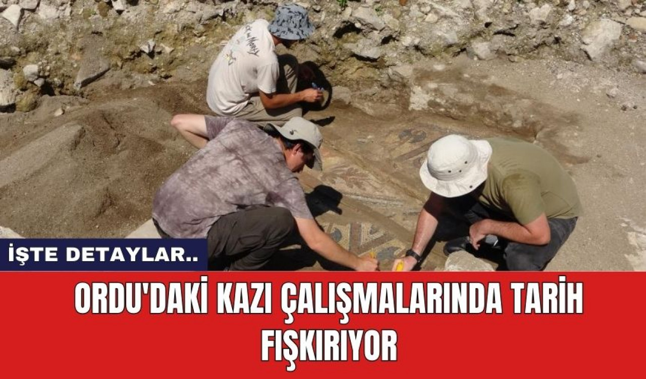 Ordu'daki kazı çalışmalarında tarih fışkırıyor