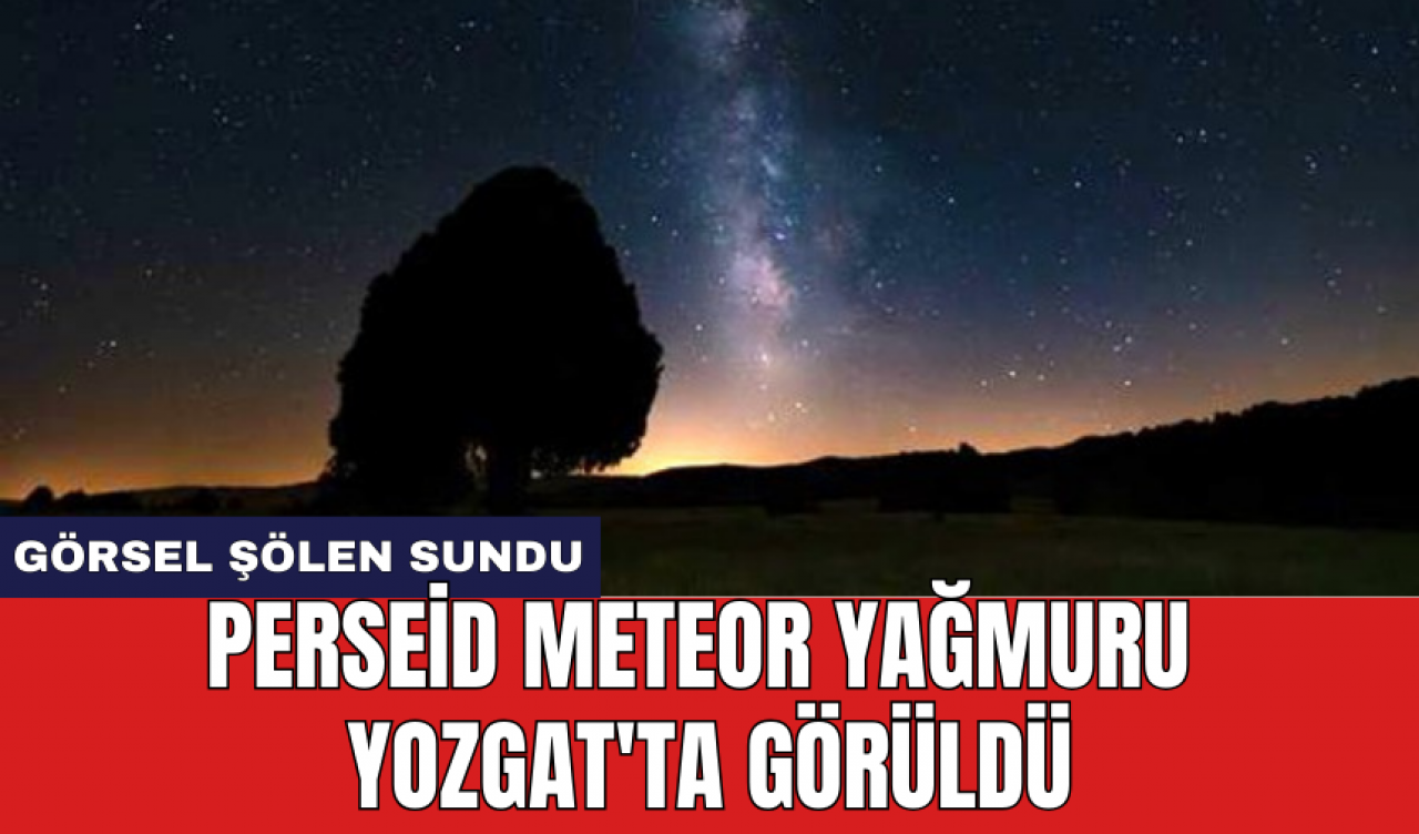 Perseid Meteor Yağmuru Yozgat'ta görüldü