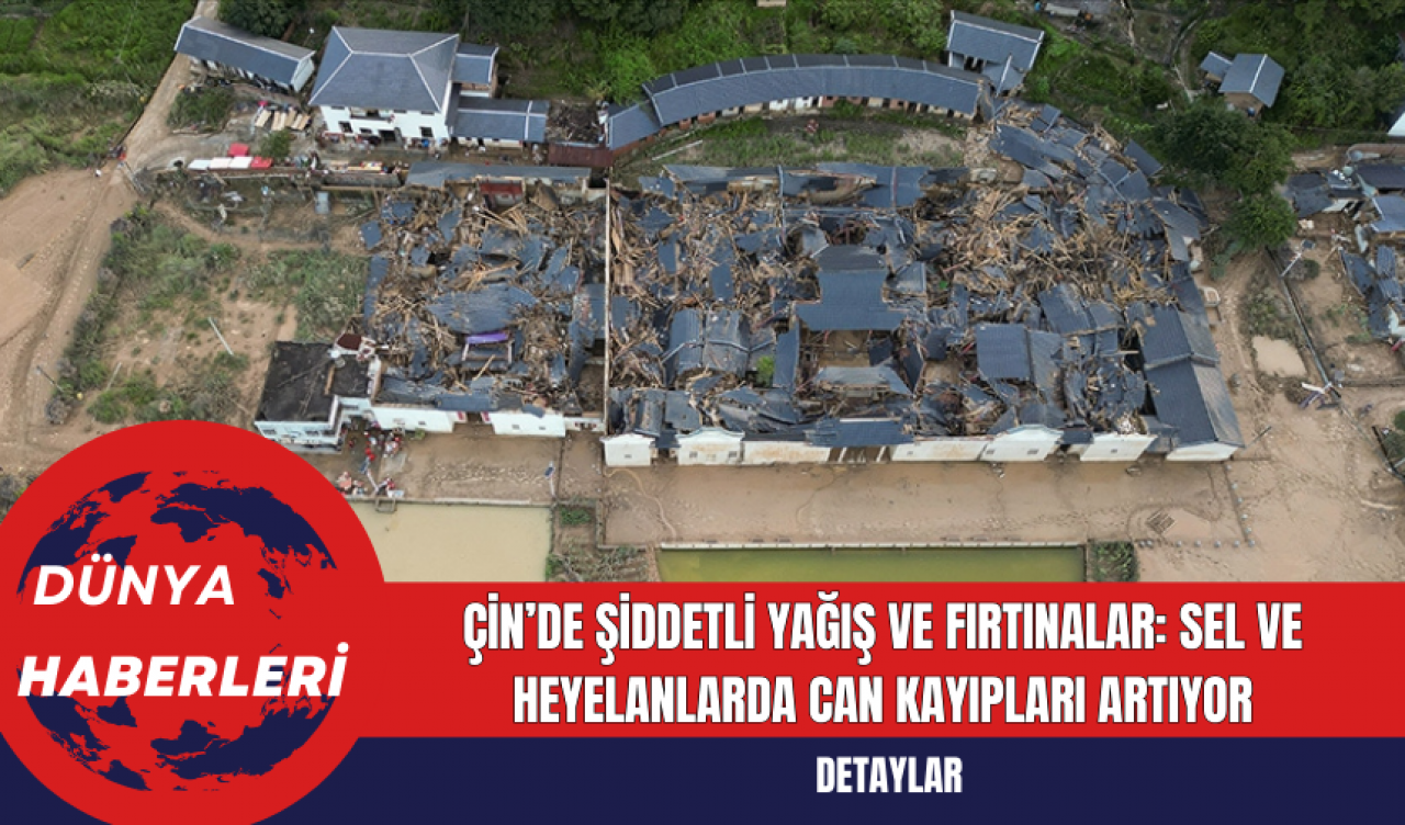 Çin’de Şiddetli Yağış ve Fırtınalar: Sel ve Heyelanlarda Can Kayıpları Artıyor