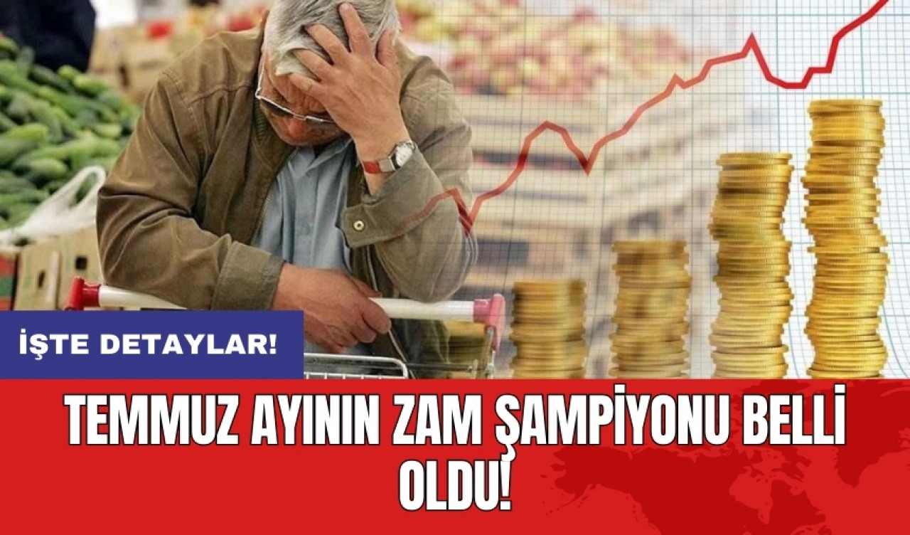 Temmuz ayının zam şampiyonu belli oldu!