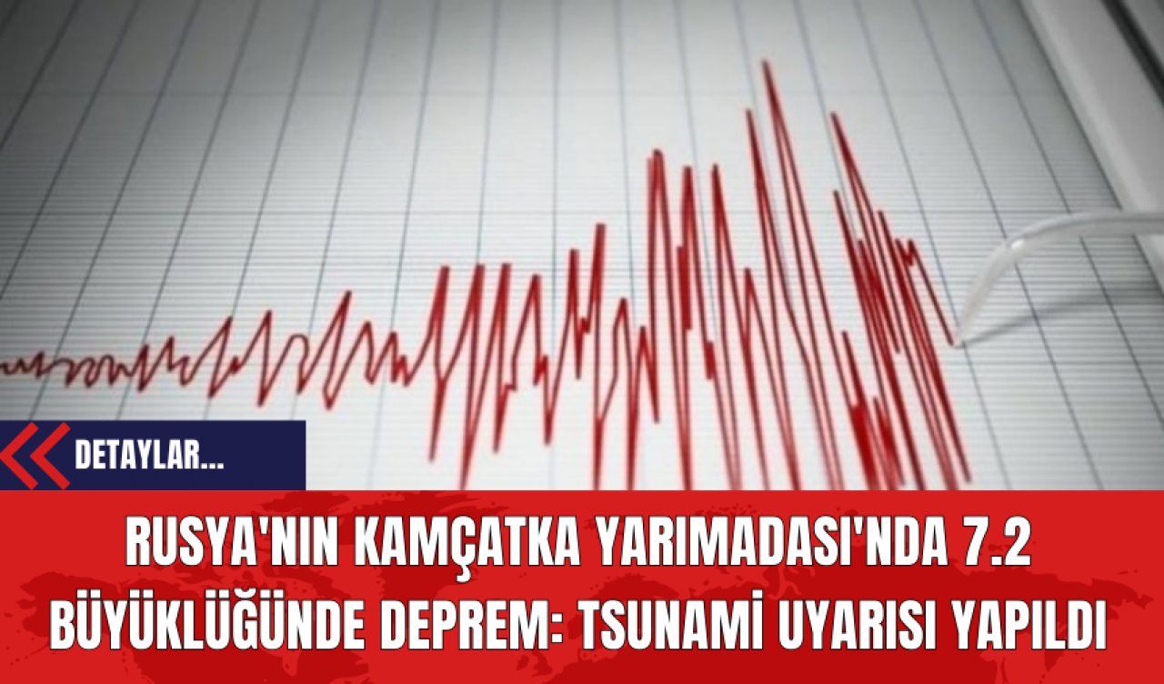 Rusya'nın Kamçatka Yarımadası'nda 7.2 Büyüklüğünde Deprem: Tsunami Uyarısı Yapıldı