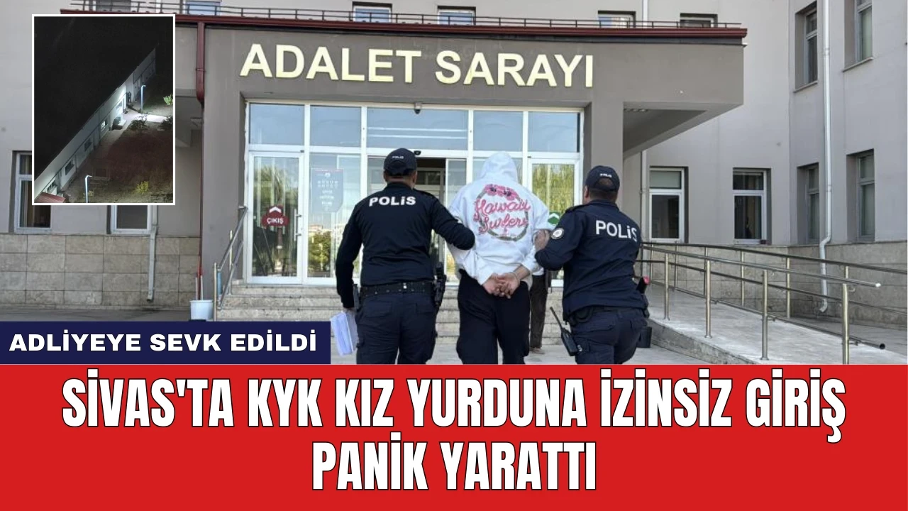 Sivas'ta KYK Kız Yurduna İzinsiz Giriş Panik Yarattı