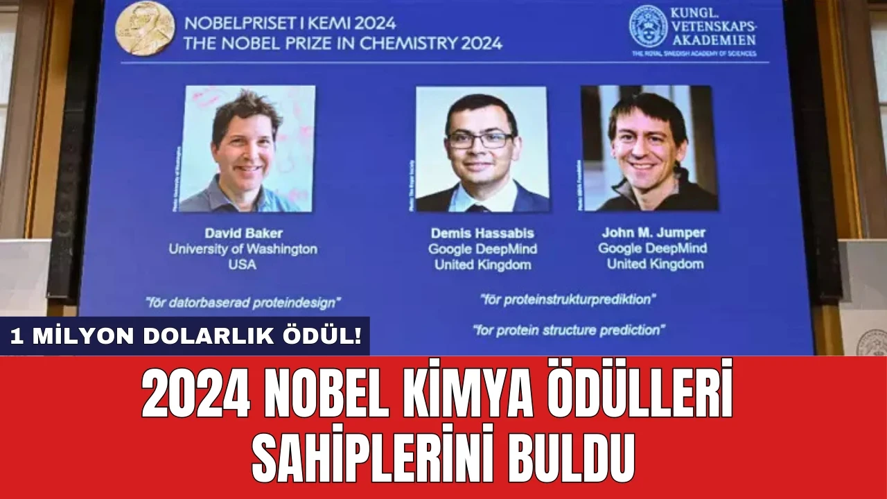 2024 Nobel Kimya Ödülleri Sahiplerini Buldu: 1 Milyon Dolarlık Ödül!