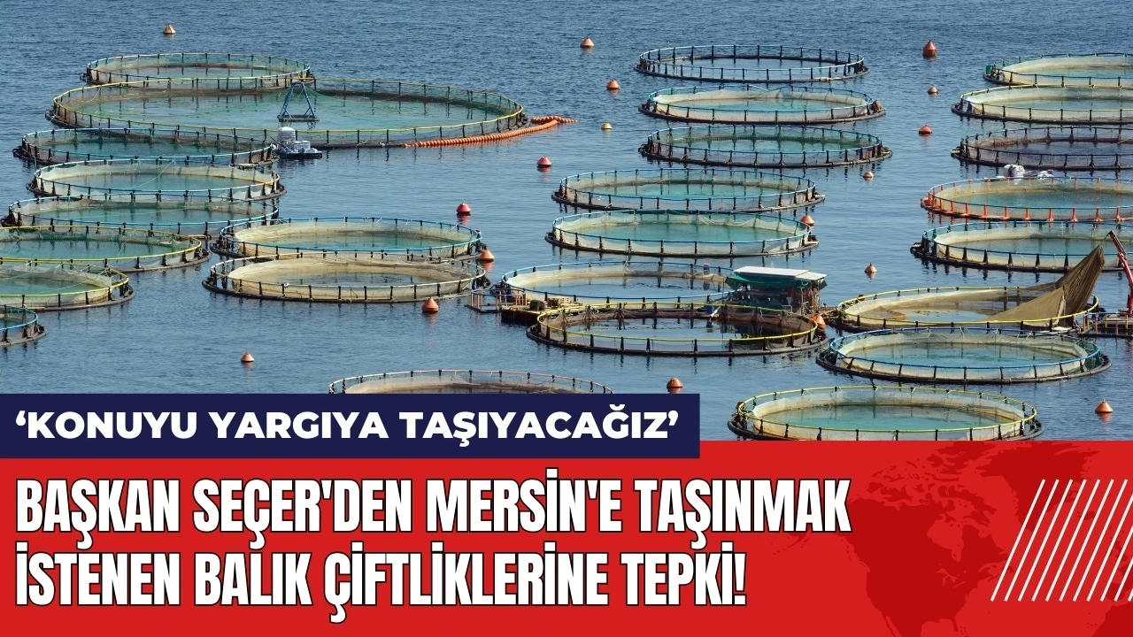 Başkan Seçer'den Mersin'e taşınmak istenen balık çiftliklerine tepki!