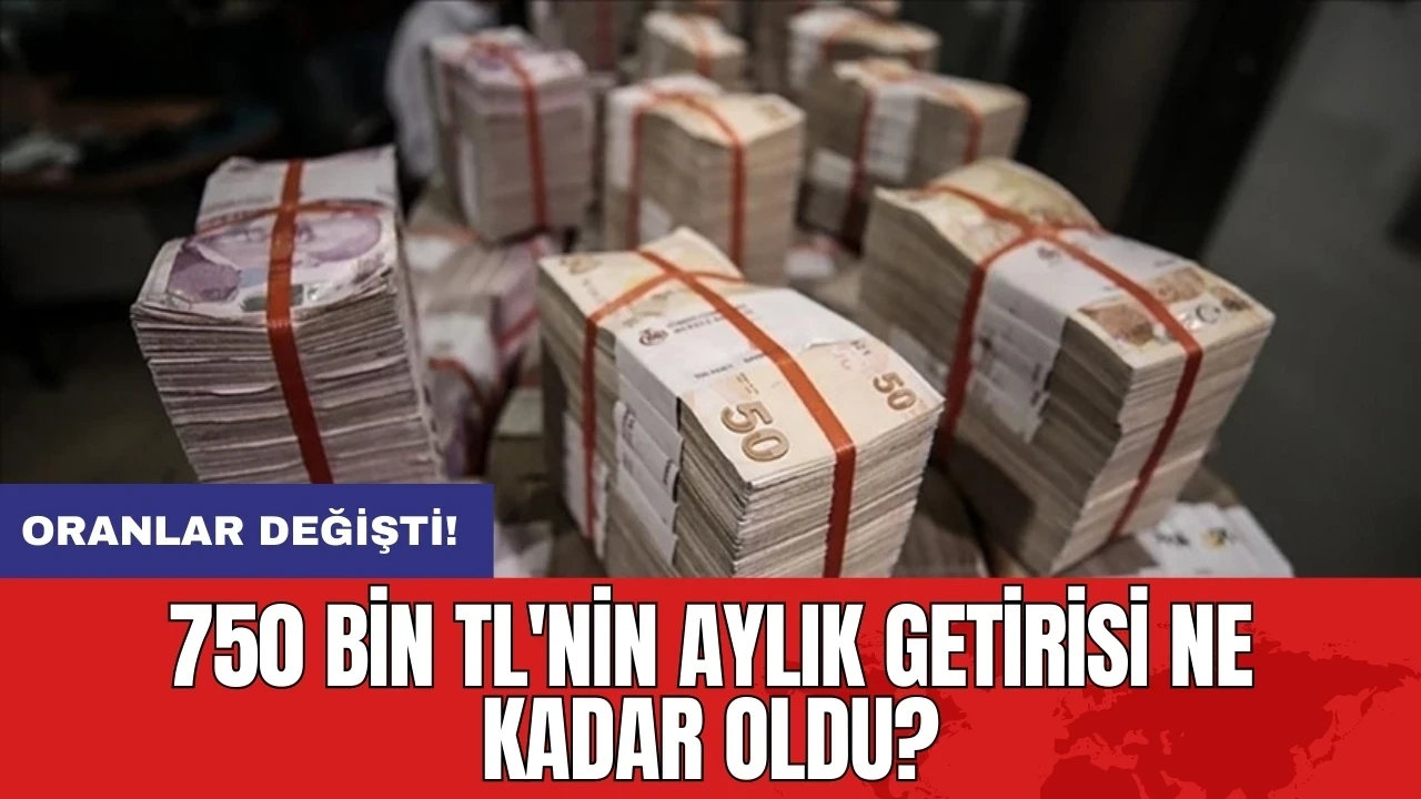 Oranlar değişti: 750 bin TL'nin aylık getirisi ne kadar oldu?