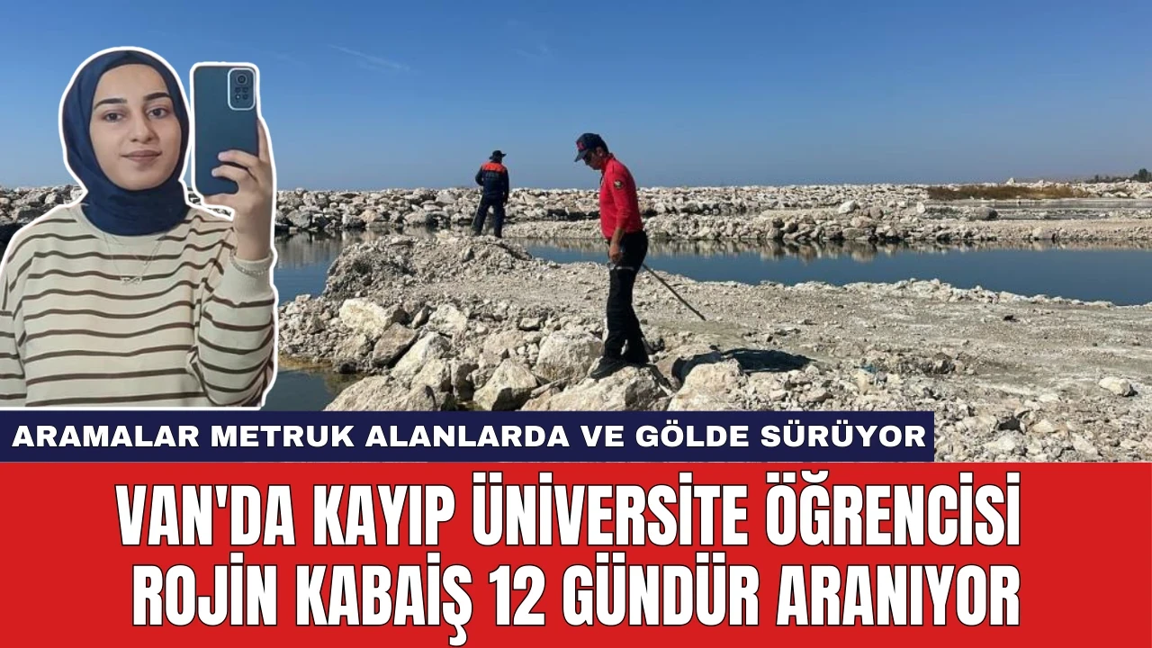 Van'da Kayıp Üniversite Öğrencisi Rojin Kabaiş 12 Gündür Aranıyor