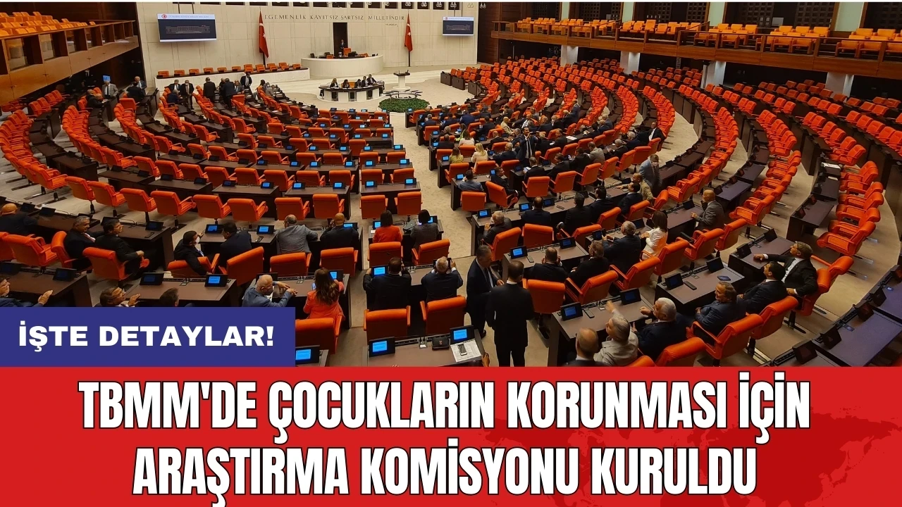 TBMM'de çocukların korunması için araştırma komisyonu kuruldu