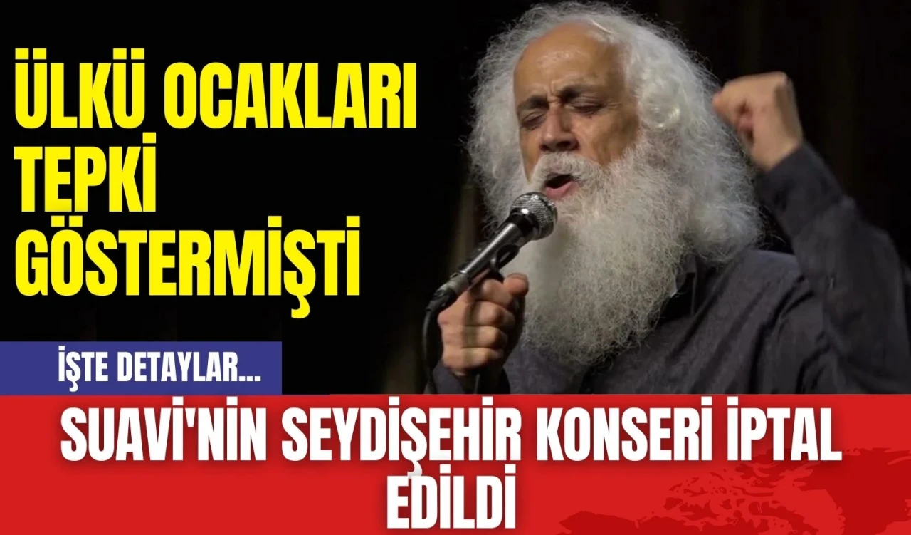 Suavi'nin Seydişehir Konseri İptal Edildi