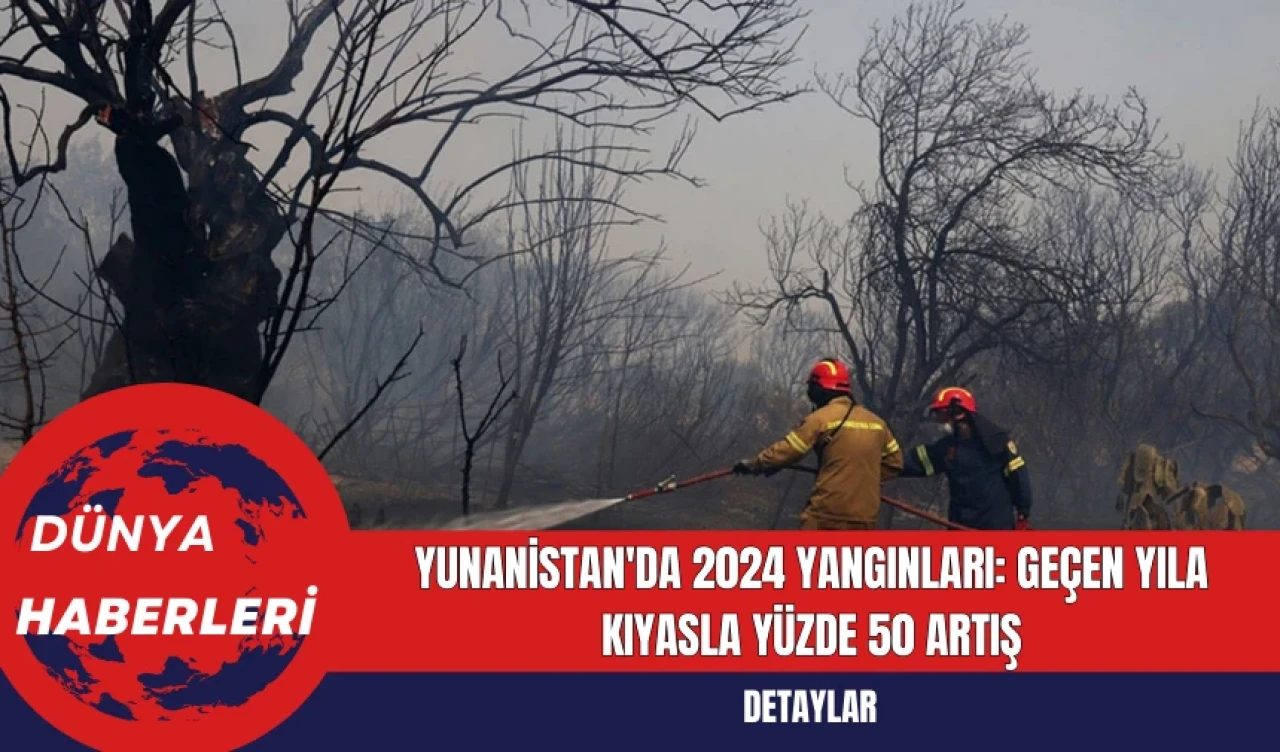 Yunanistan'da 2024 Yangınları: Geçen Yıla Kıyasla Yüzde 50 Artış