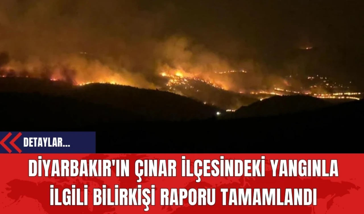 Diyarbakır'ın Çınar İlçesindeki Yangınla İlgili Bilirkişi Raporu Tamamlandı