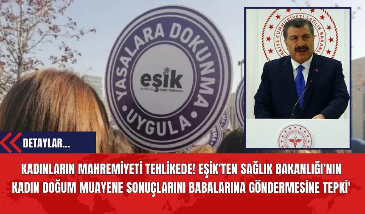 Kadınların Mahremiyeti Tehlikede! EŞİK'ten Sağlık Bakanlığı'na Tepki!