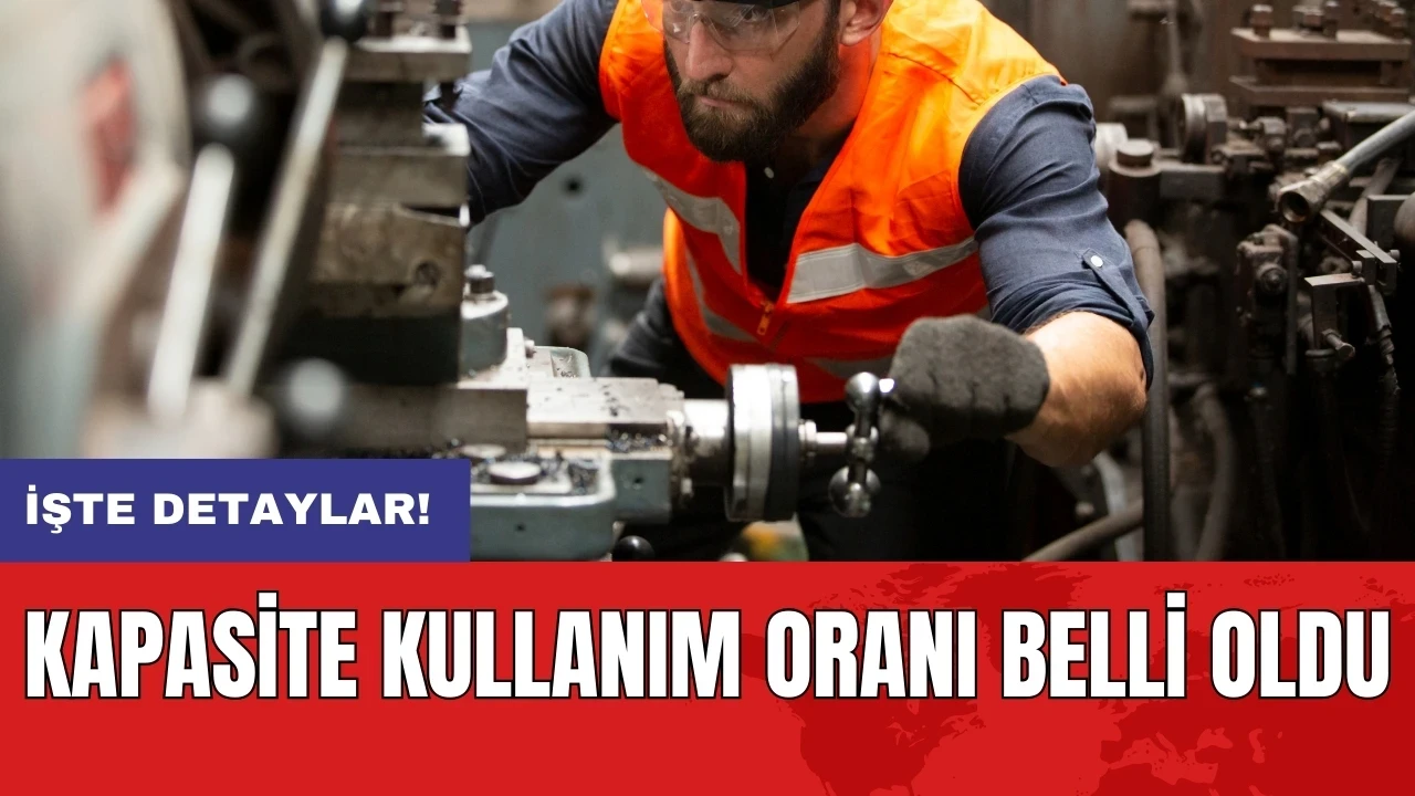 Kapasite kullanım oranı belli oldu