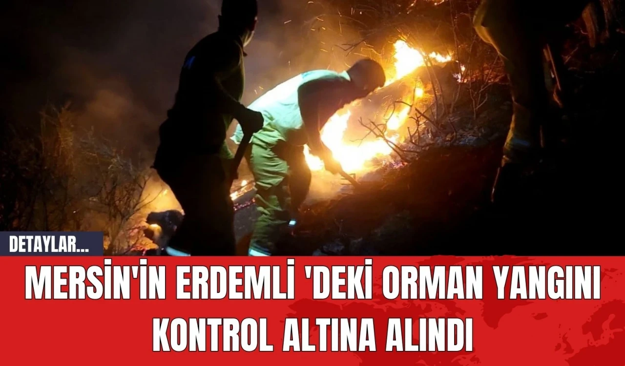 Mersin'in Erdemli 'deki Orman Yangını Kontrol Altına Alındı