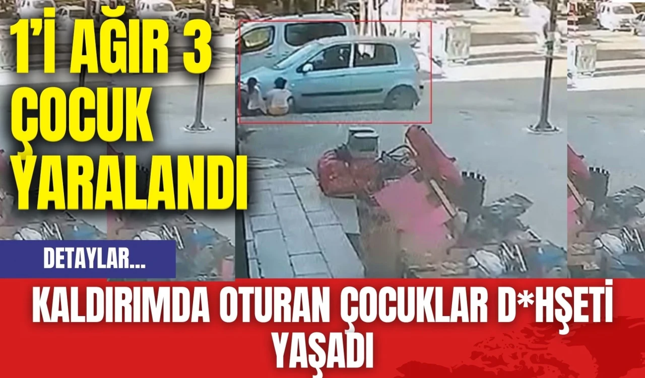 Kaldırımda Oturan Çocuklar D*hşeti Yaşadı