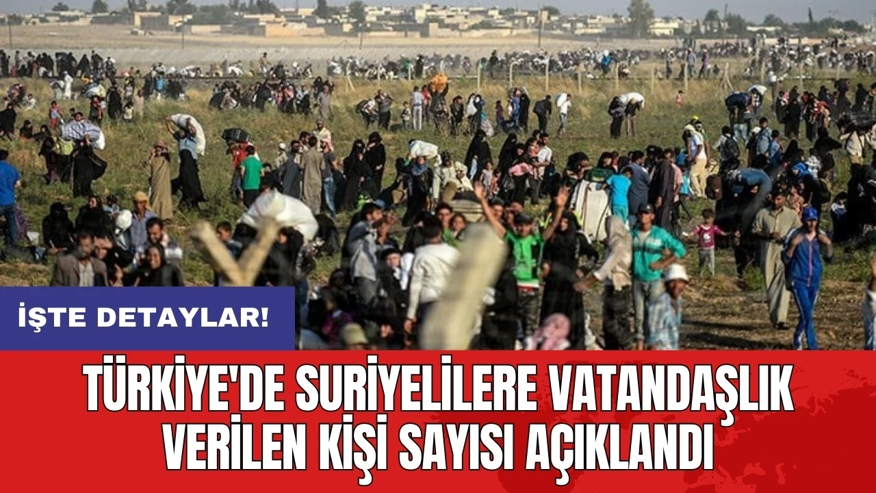 Türkiye'de Suriyelilere vatandaşlık verilen kişi sayısı açıklandı