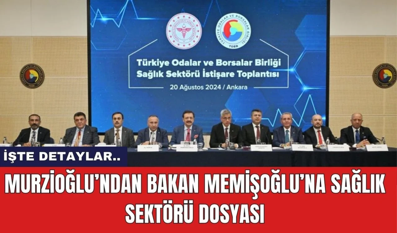 Murzioğlu’ndan Bakan Memişoğlu’na sağlık sektörü dosyası