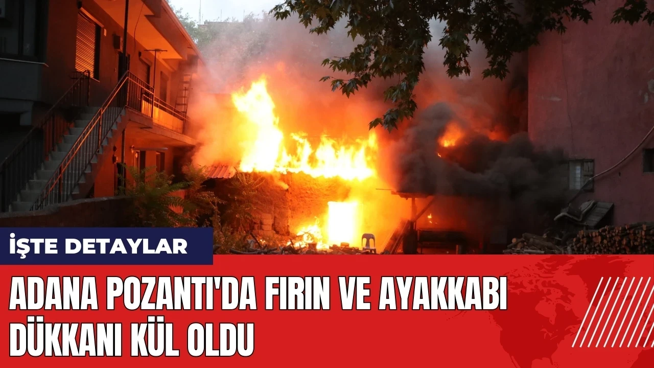 Adana Pozantı'da fırın ve ayakkabı dükkanı kül oldu