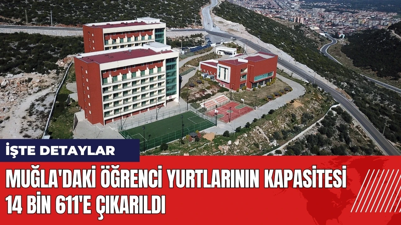 Muğla'daki öğrenci yurtlarının kapasitesi 14 bin 611'e çıkarıldı