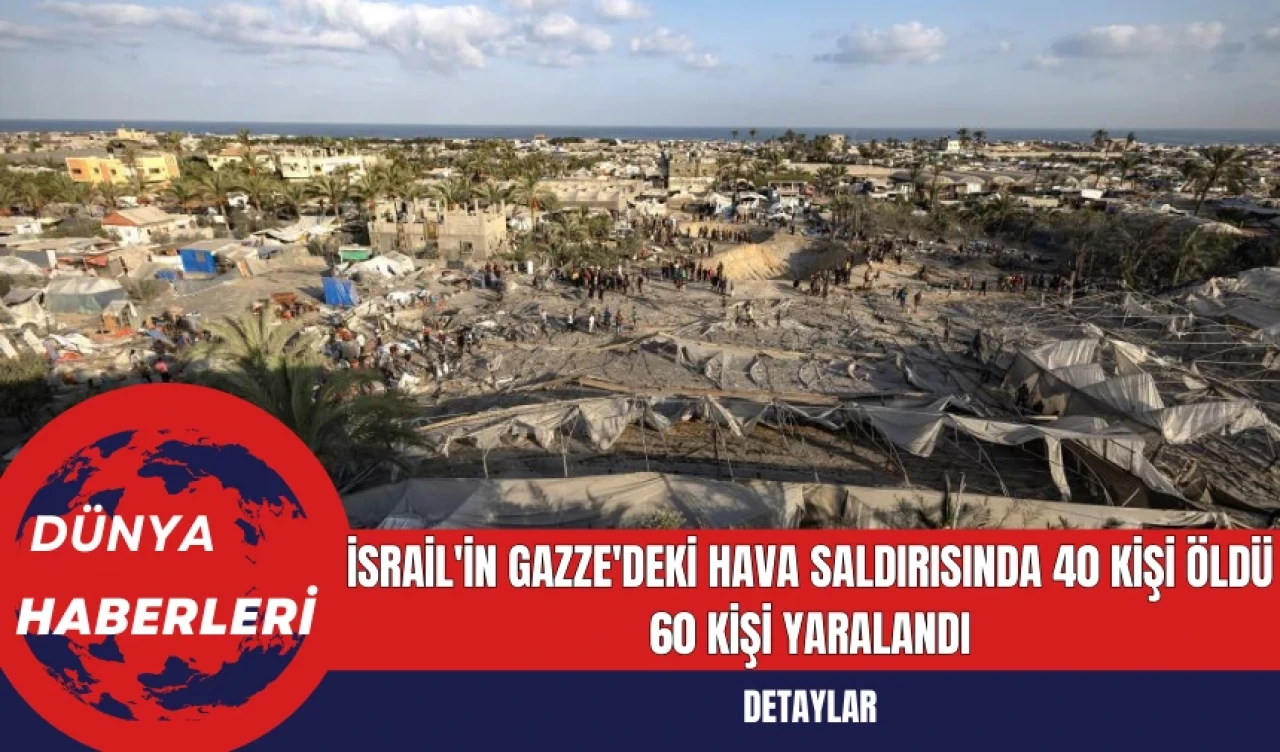 İsrail'in Gazze'deki Hava Saldırısında 40 Kişi Öldü 60 Kişi Yaralandı