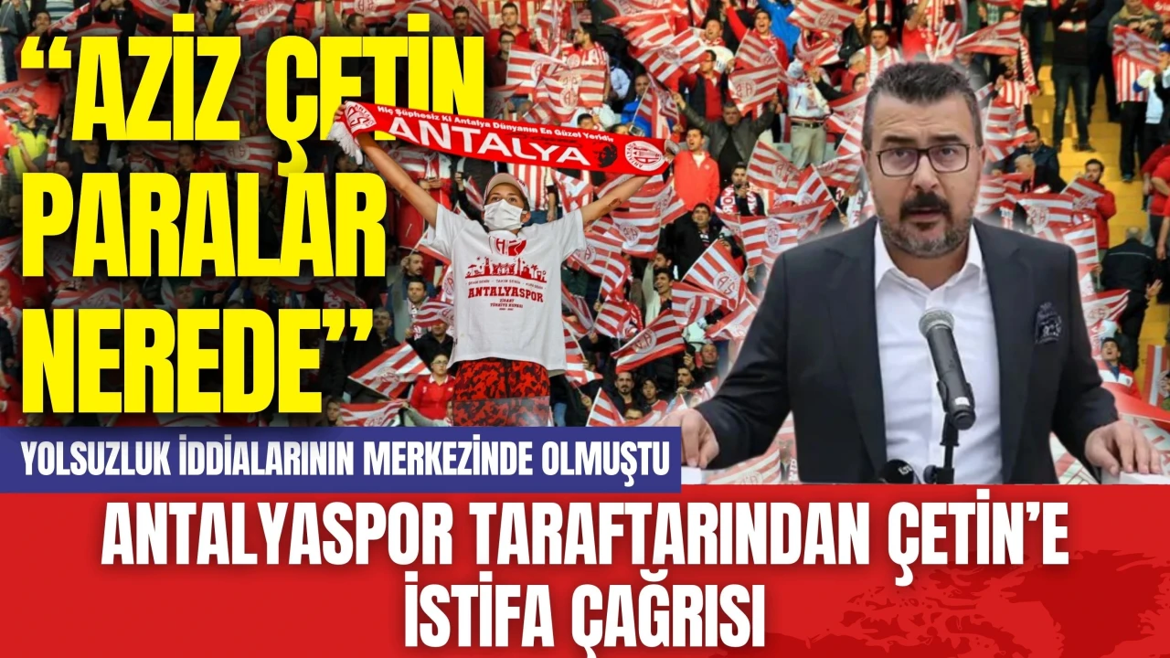 Antalyaspor taraftarından Aziz Çetin’e istifa çağrısı