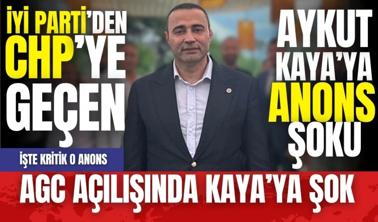 AGC açılışında Kaya'ya şok