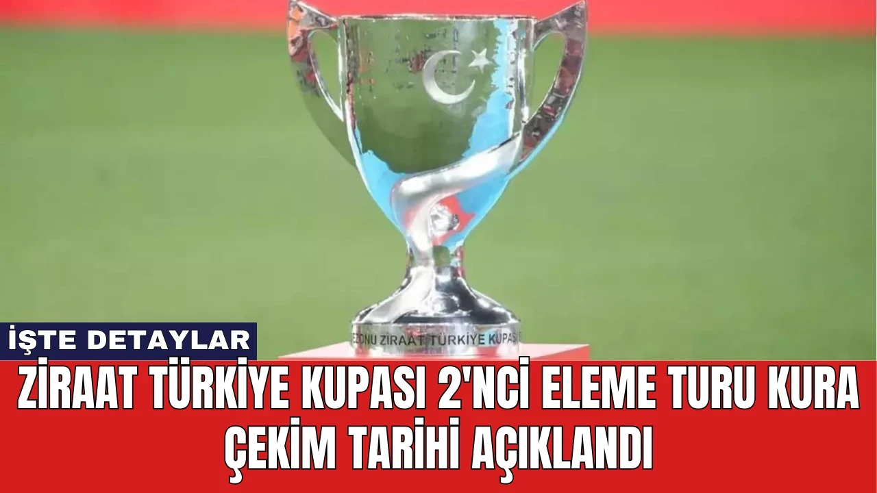 Ziraat Türkiye Kupası 2'nci Eleme Turu Kura Çekim Tarihi Açıklandı