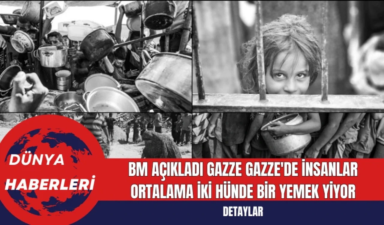 BM Açıkladı Gazze'de İnsanlar Ortalama İki Günde Bir Yemek Yiyor