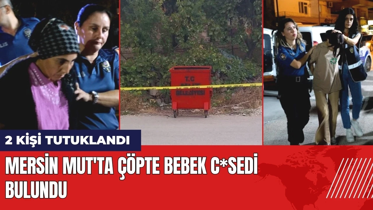 Mersin Mut'ta çöpte bebek c*sedi bulundu: 2 kişi tutuklandı